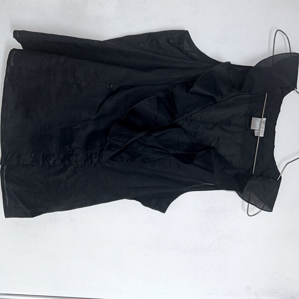 Worth black blouse no sleeves